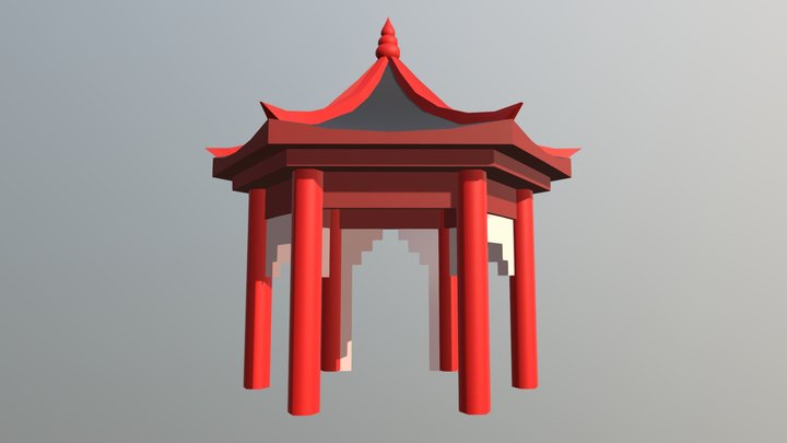 Summerhouse example 3D Model