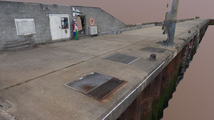 Helgoland Nordost-Hafen NW-Kaje 03.06.2018 3D Model