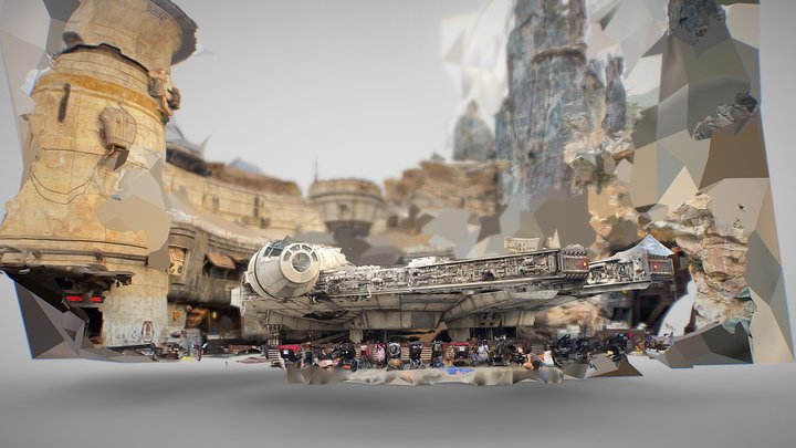 Smugglers Run Millennium Falcon 3D Model