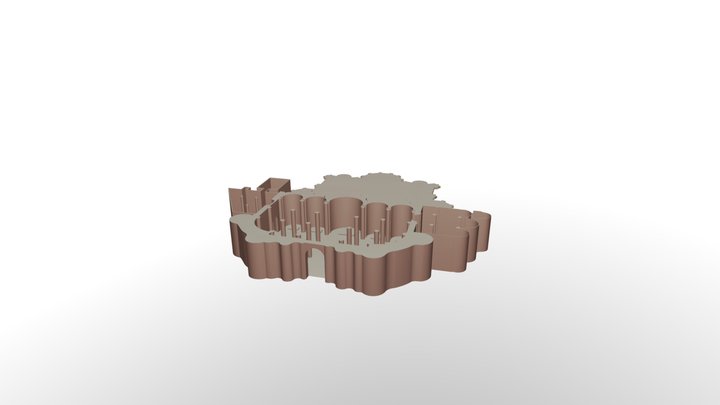 Cripta Sagrado Corazón Tibidabo 3D Model