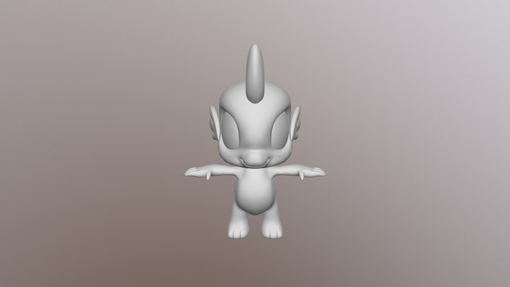 MLP:FiM Spike 3D Model