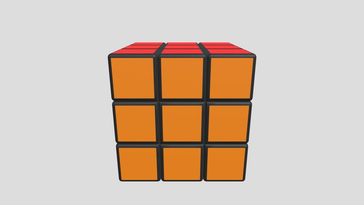 rubik cube v3 3D Model