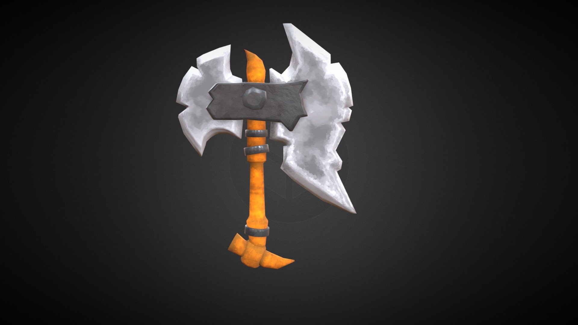 Low Poly Stylized Axe