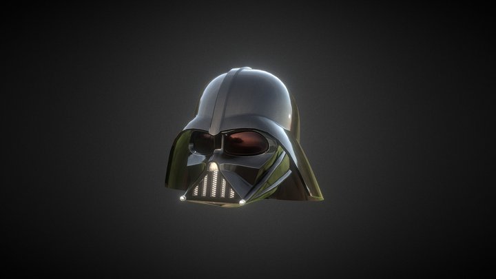MINI DARTH VADER HELMET Blender 3D Model