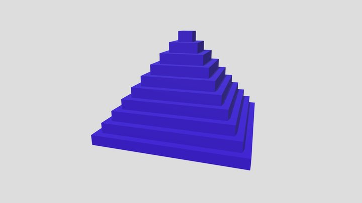 Step Pyramid 3D Model