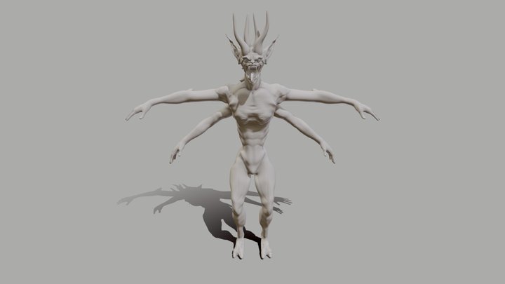 Gargula Demonio 3D Model