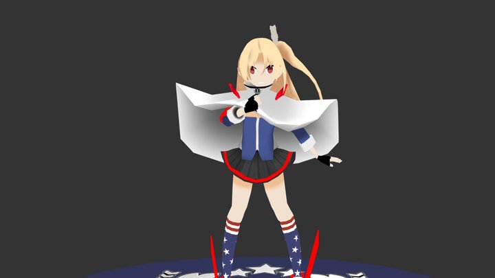 Azur_Lane  Cleveland 3D Model