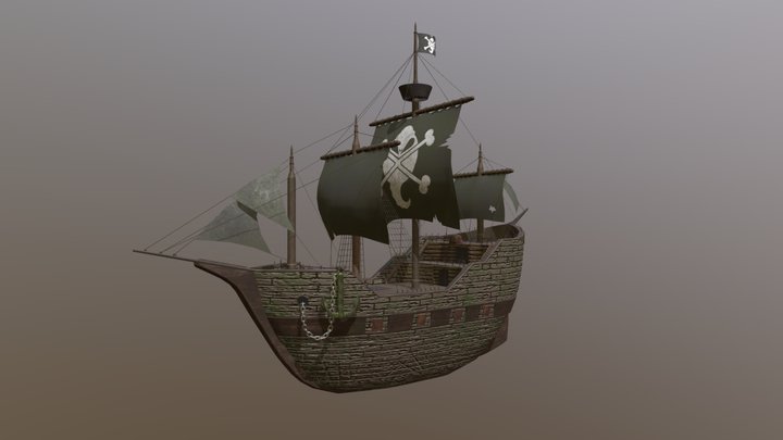 Pirate Ship 3D Model