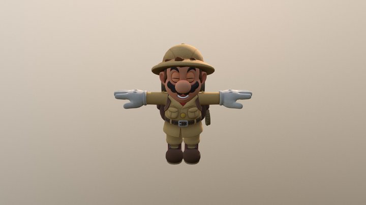 Super Mario Odyssey Explorer Outfit 3D Model