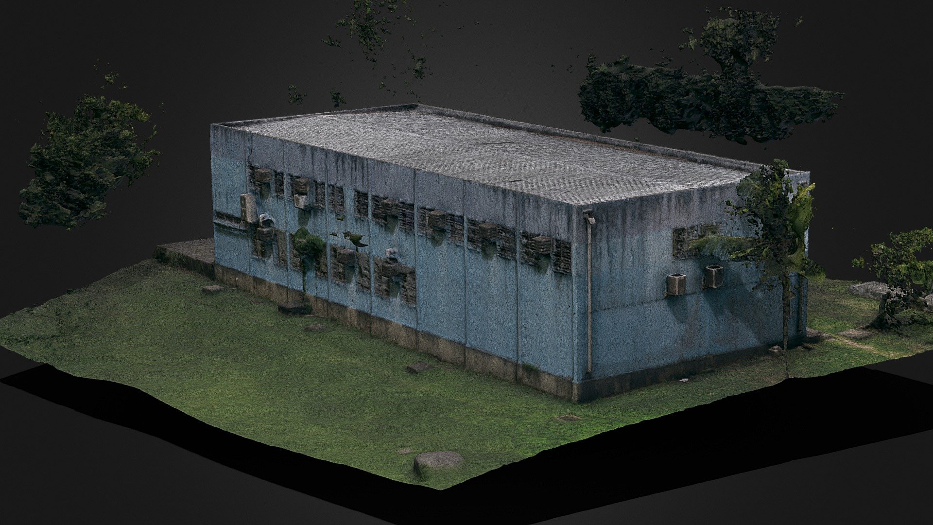 Old_lab_building_mossy_forest - Download Free 3D model by vitoremm ...