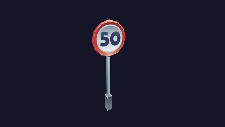 Road Sign 3D Model