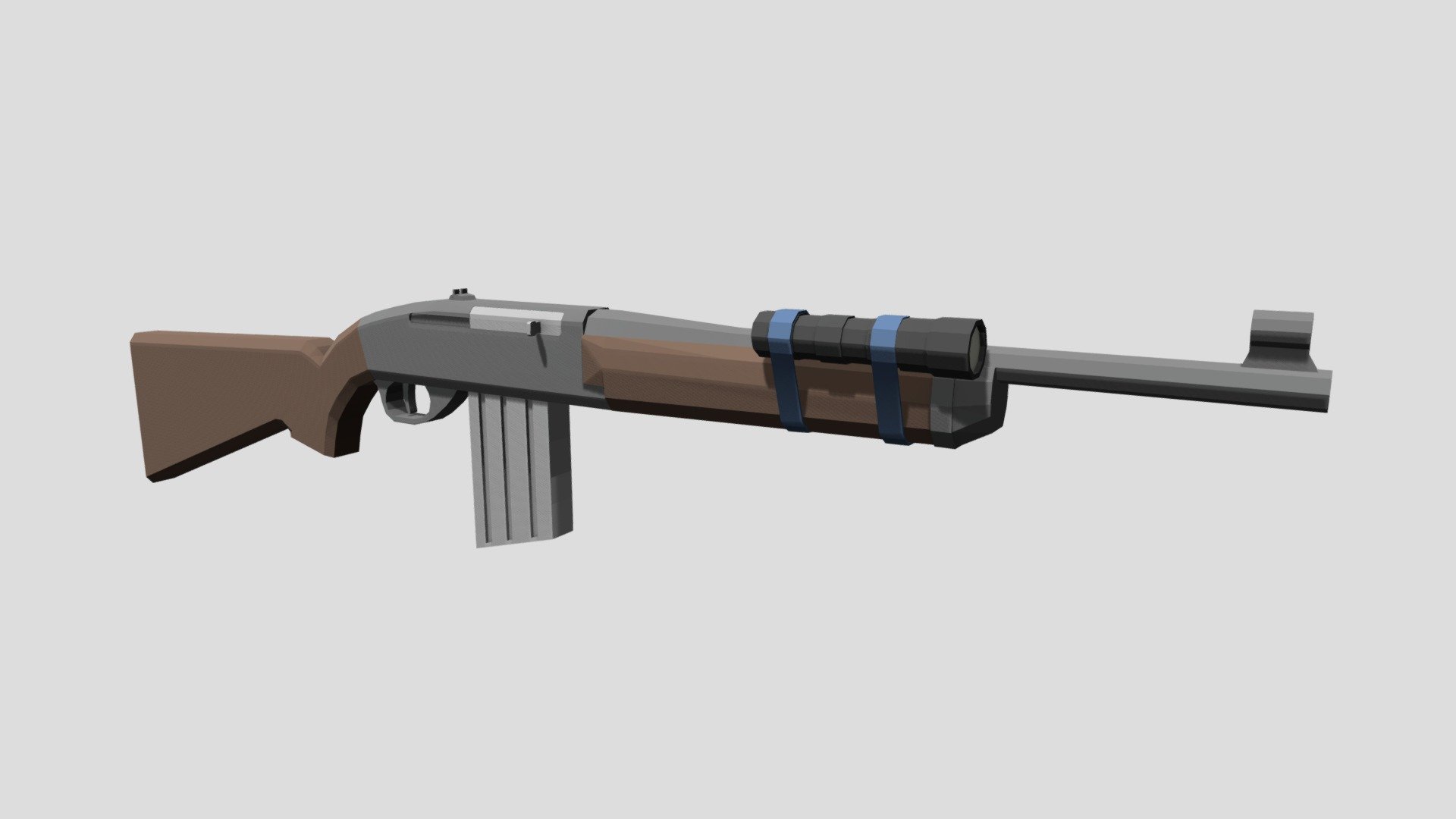 Low Poly 740 Auto Carbine