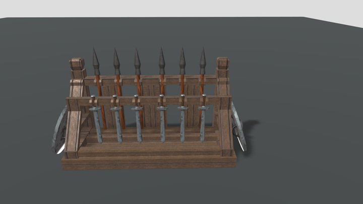 Weapon Rack 3D Model