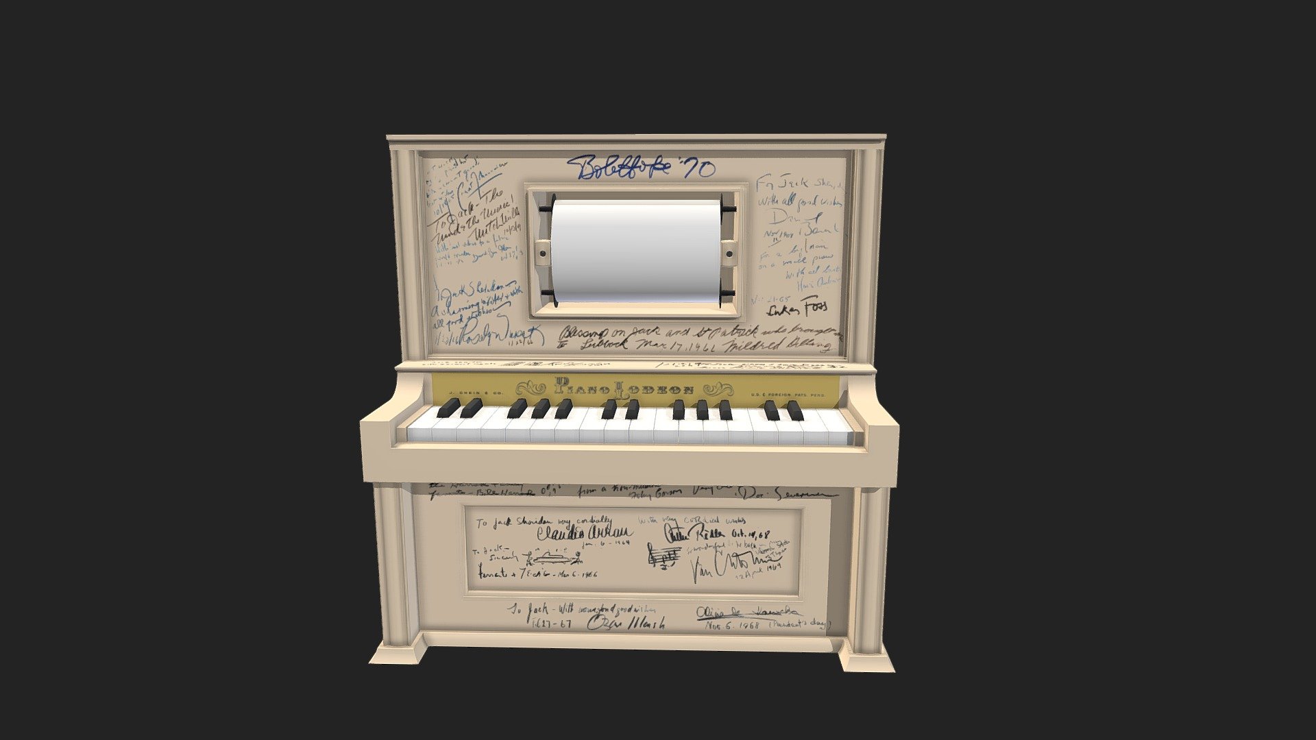 Signed Piano