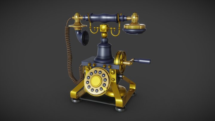 vintage phone 3D Model