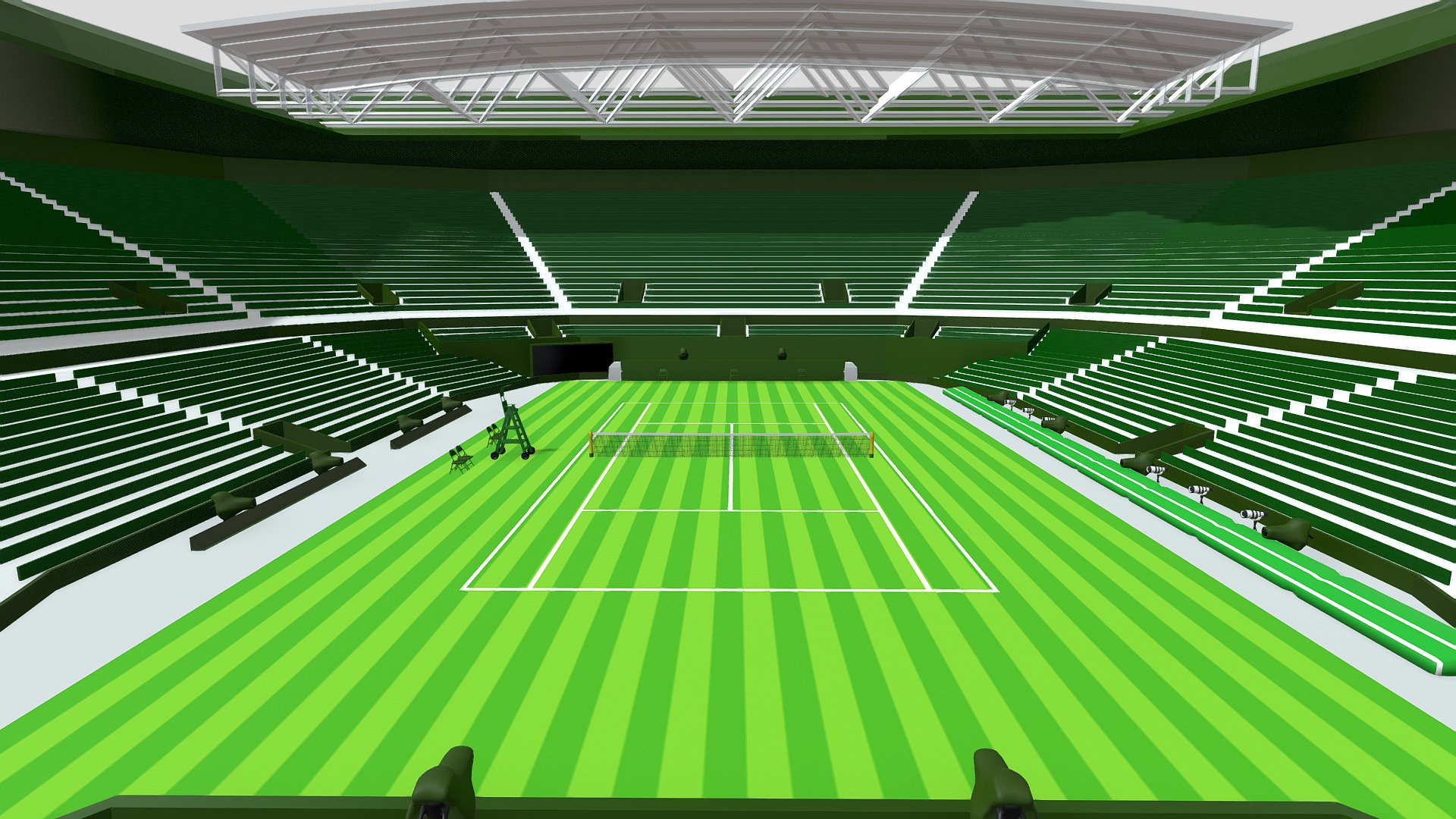 Tennis Stadium 3D - Buy Royalty Free 3D Model By Shin Xiba 3D (@Xiba3D ...