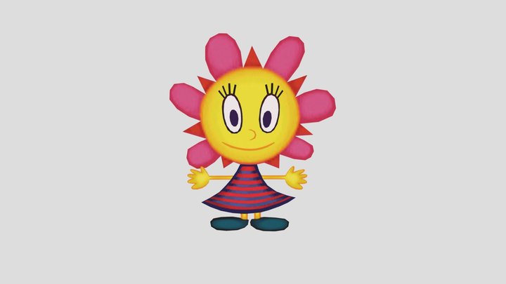 Parappa The Rapper 2 Sunny funny (Rigged) (FBX) 3D Model