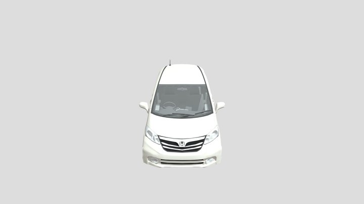 Honda Freed Facelift PSD 3D Model