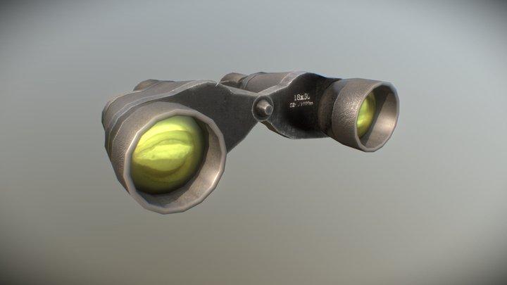 Old binoculars 3D Model