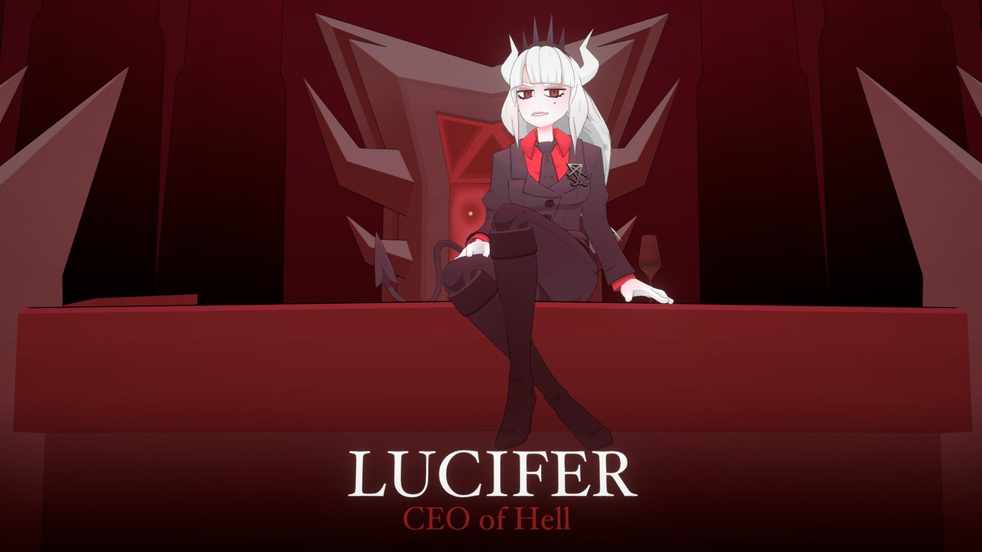 Lucifer - Helltaker - 3D model by MrHuggusMufflin (@MrHuggusMufflin)  [61f2d63]