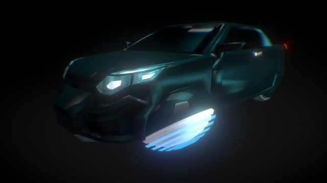 Futuristic Car 3D Model