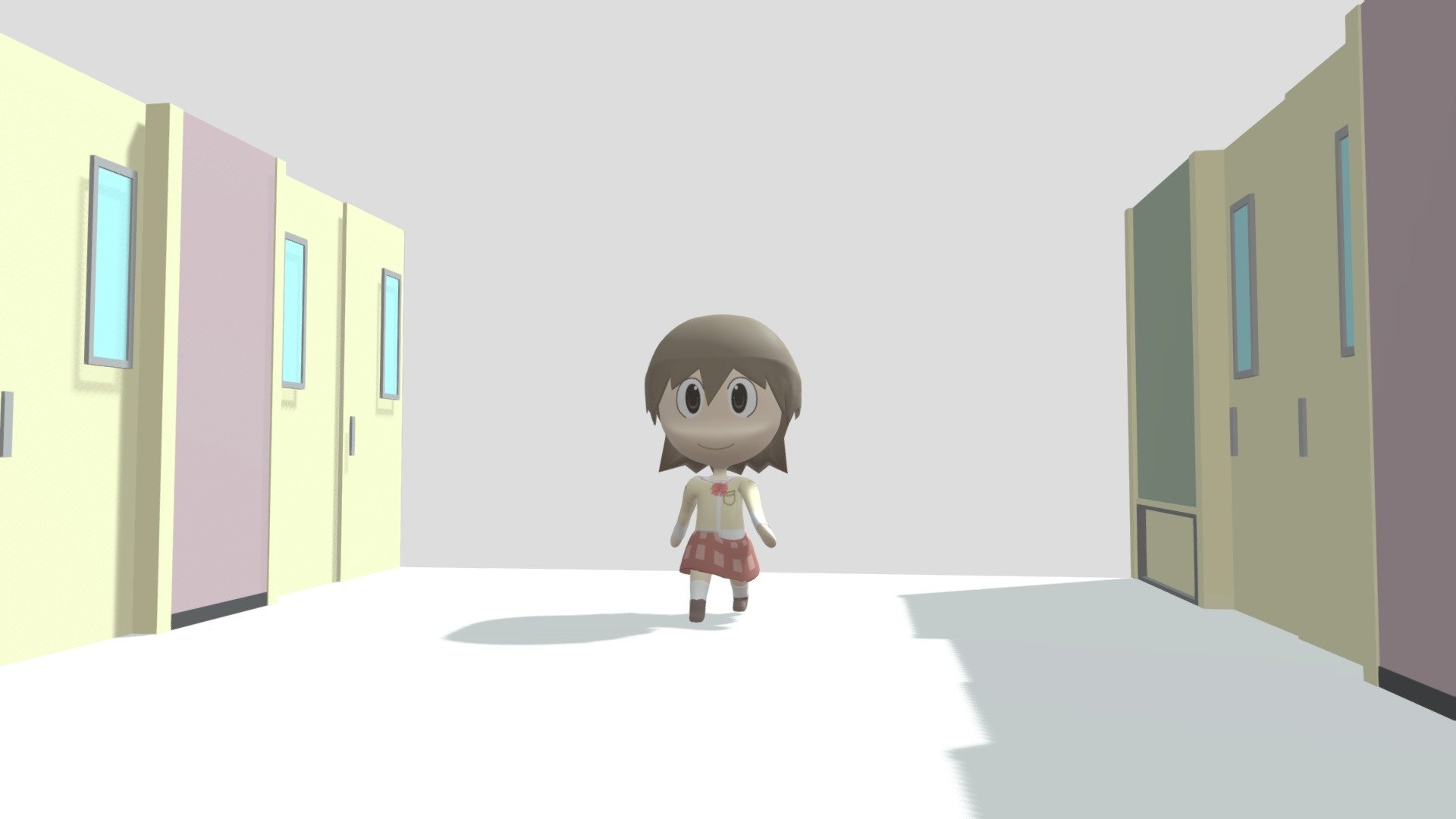 Nichijou - Yuuko Aioi - 3D Model By G3348 [61f3a69] - Sketchfab