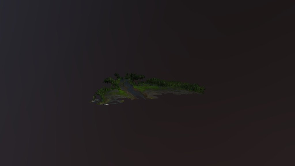 Klawock Aerial Package Simplified 3d Mesh