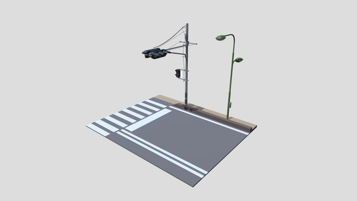 [HW XYZ School] Details "Japanese Traffic Light" 3D Model
