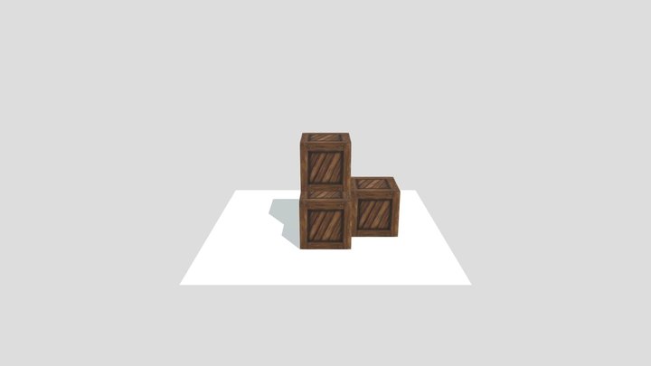 Crates Texture 3D Model