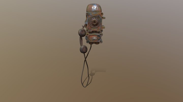 old tele phone 3D Model