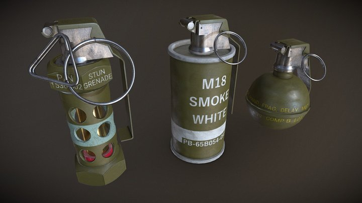 Grenade pack 3D Model