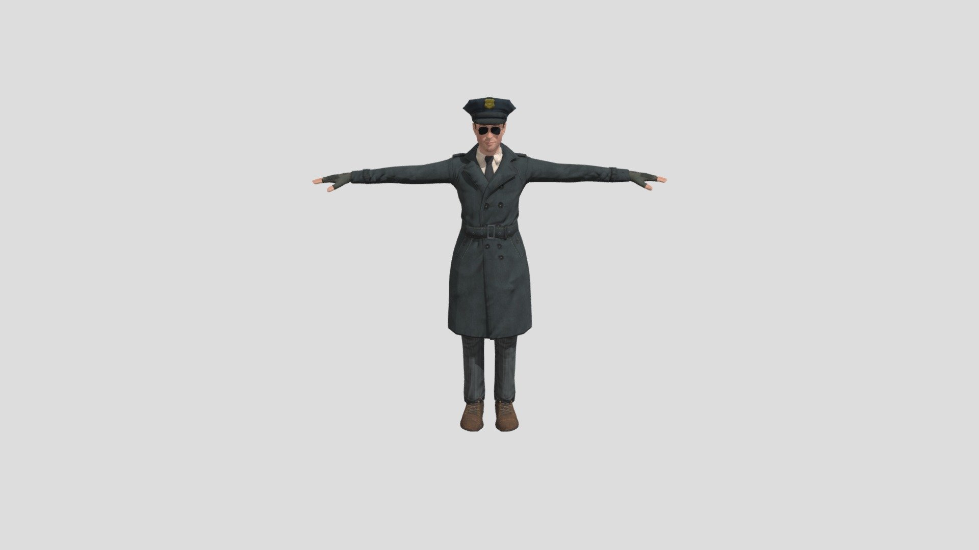 Generic Male Officer Rig Pro - Download Free 3D model by silran666 ...