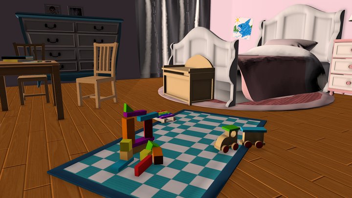 Children's room 3D Model