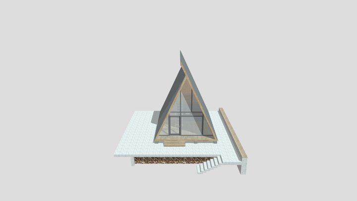 A-Frame Chalet "Montana" @ Archideax 3D Model