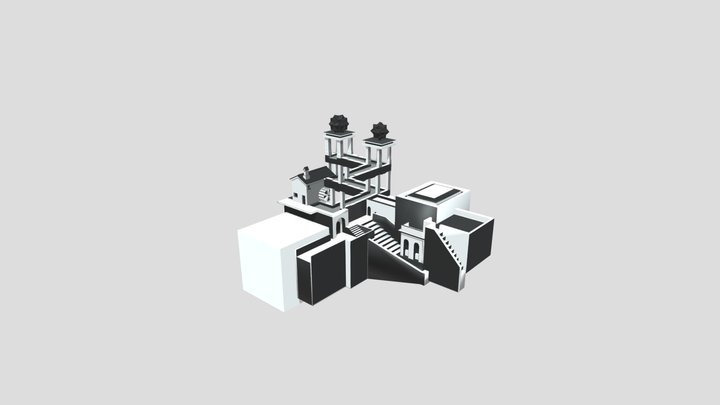 Escher building 3D Model