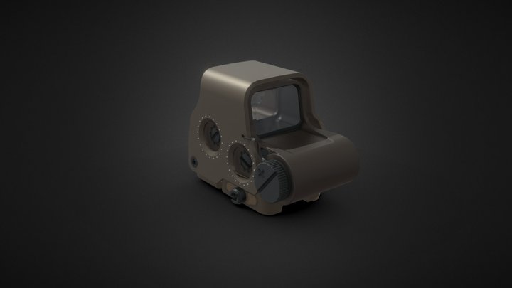 Holographic Sight Exps3 FREE 3D Model