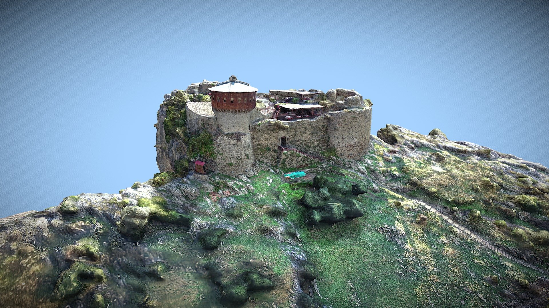 Petrele Castle - Petrela, Tirana | Drone 3D Scan