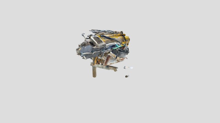 excavator dipper arm attachment 3D Model