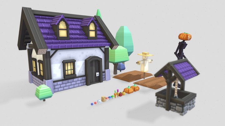 Magick Farm Garden Stuff Minecraft Pack 3D Model