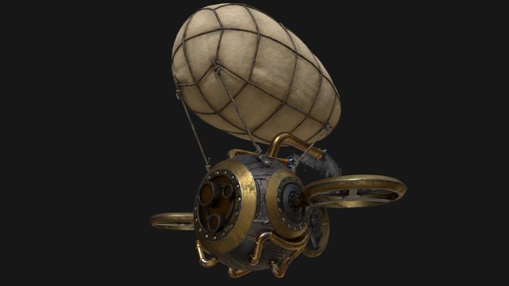 Steampunk_ Drone 3D Model