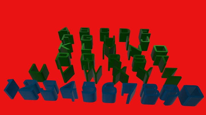 ALPHABET 3D Model
