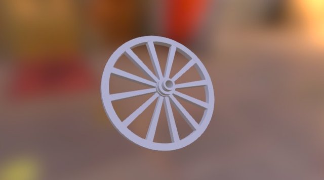 Wagon Wheel 3D Model