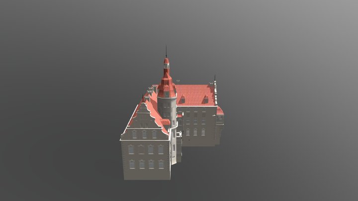 Zamek w Złocieńcu 3D Model