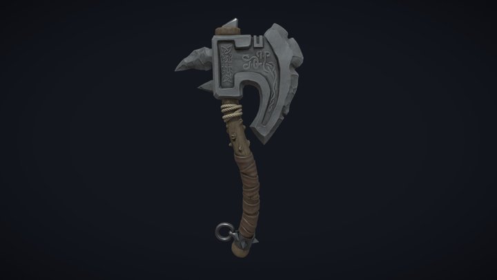 Norse Axe 3D Model