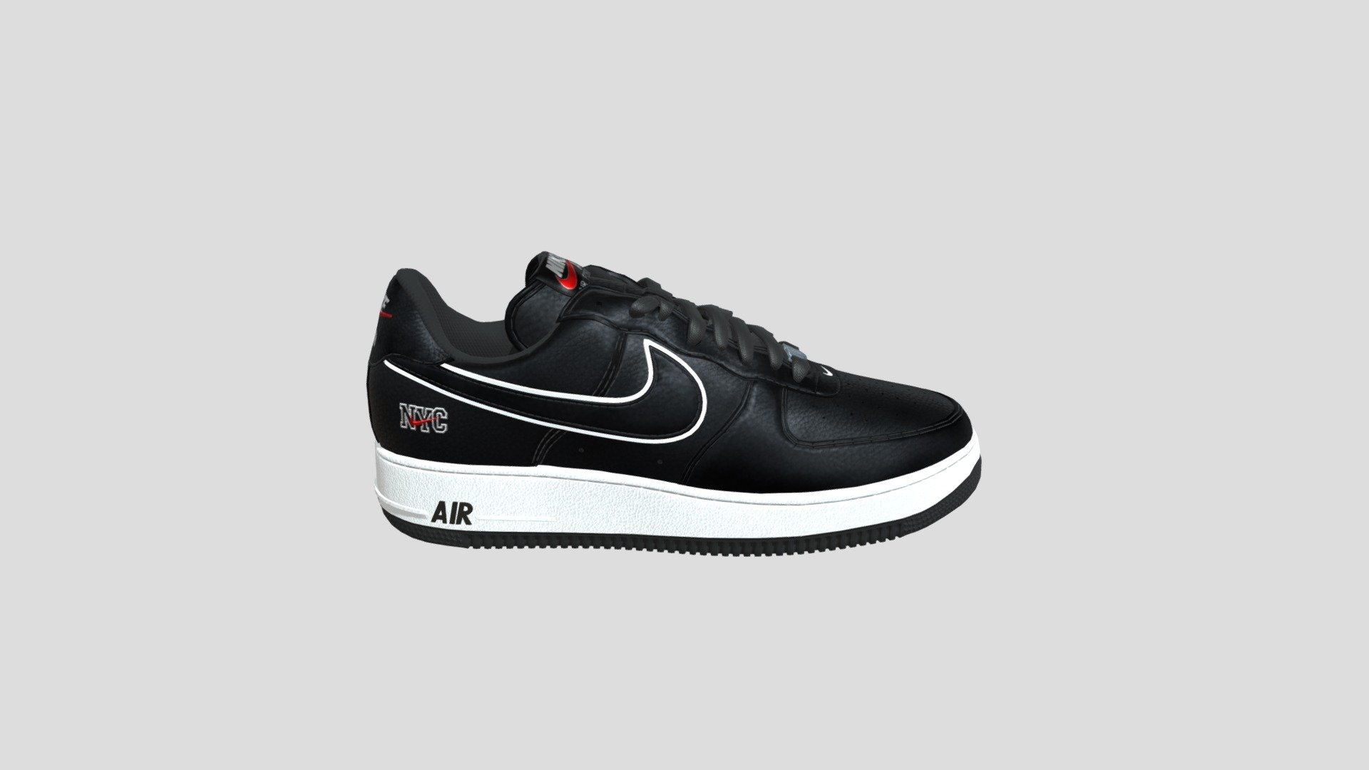 dot swoosh our force one AF1 nike nyc - 3D model by awax38000 [61fdff5 ...