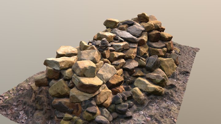 Pile of Stones 3D Model