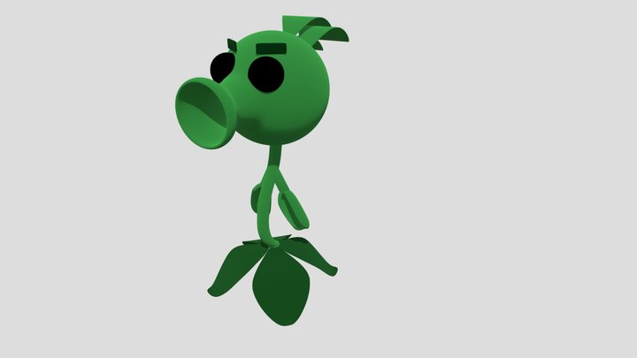 Repeater PvZ 3D Model