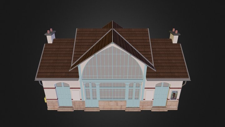 Gare de Villennes sur Seine 3D Model