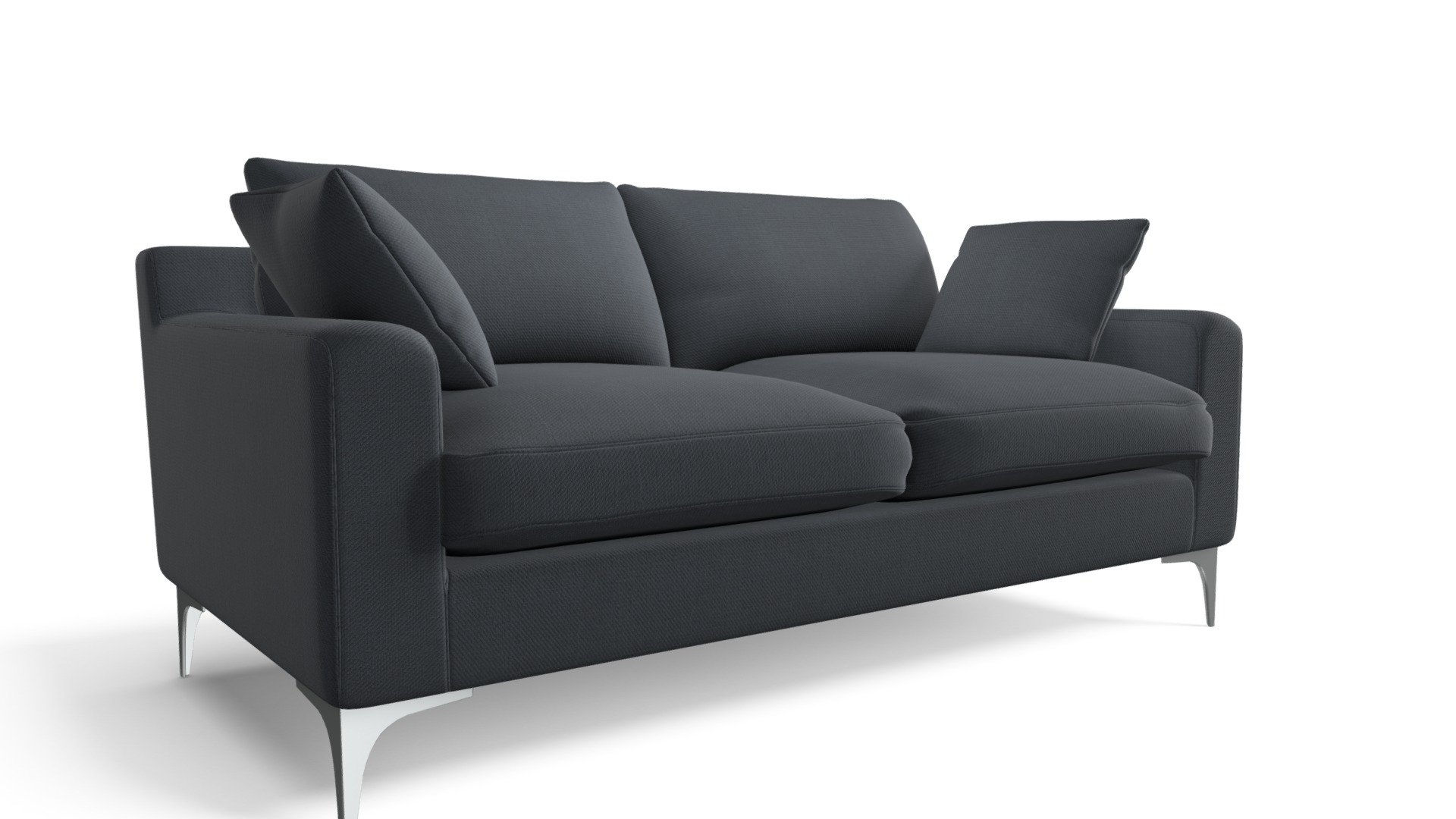 Mendini 2 Seater Sofa, Anthracite Grey