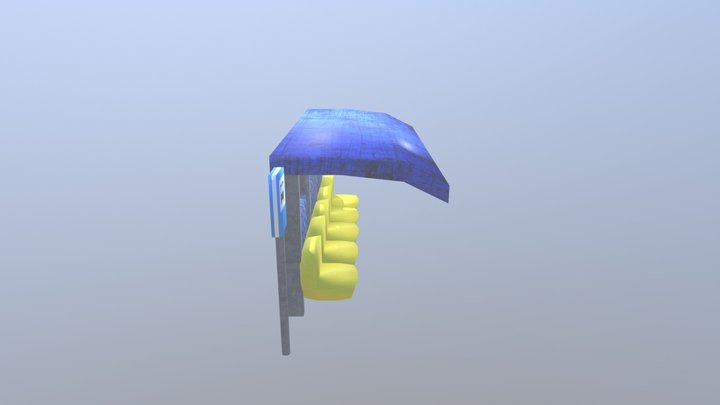 Ponto de Ônibus 3D Model